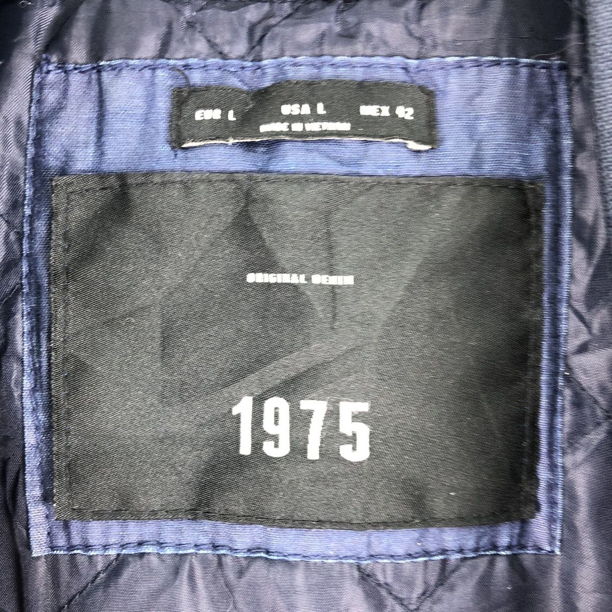 Japanese Brand Bomber Jacket Type MA-1 Denim by 1975 Size US L / EU 52-54 / 3 - 13 Thumbnail