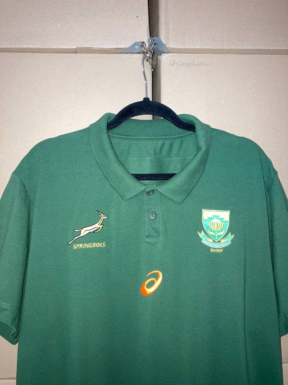 Asics VINTAGE ASICS SOUTH AFRICA RUGBY POLO SHIRT 2019 SIZE 3XL Size US XXL / EU 58 / 5 - 7 Thumbnail