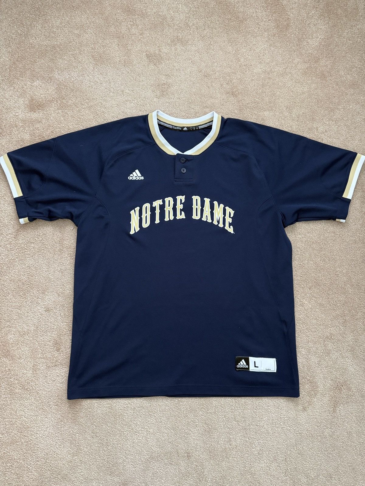 Adidas Vintage Notre Dame Jersey Size US L / EU 52-54 / 3 - 1 Thumbnail