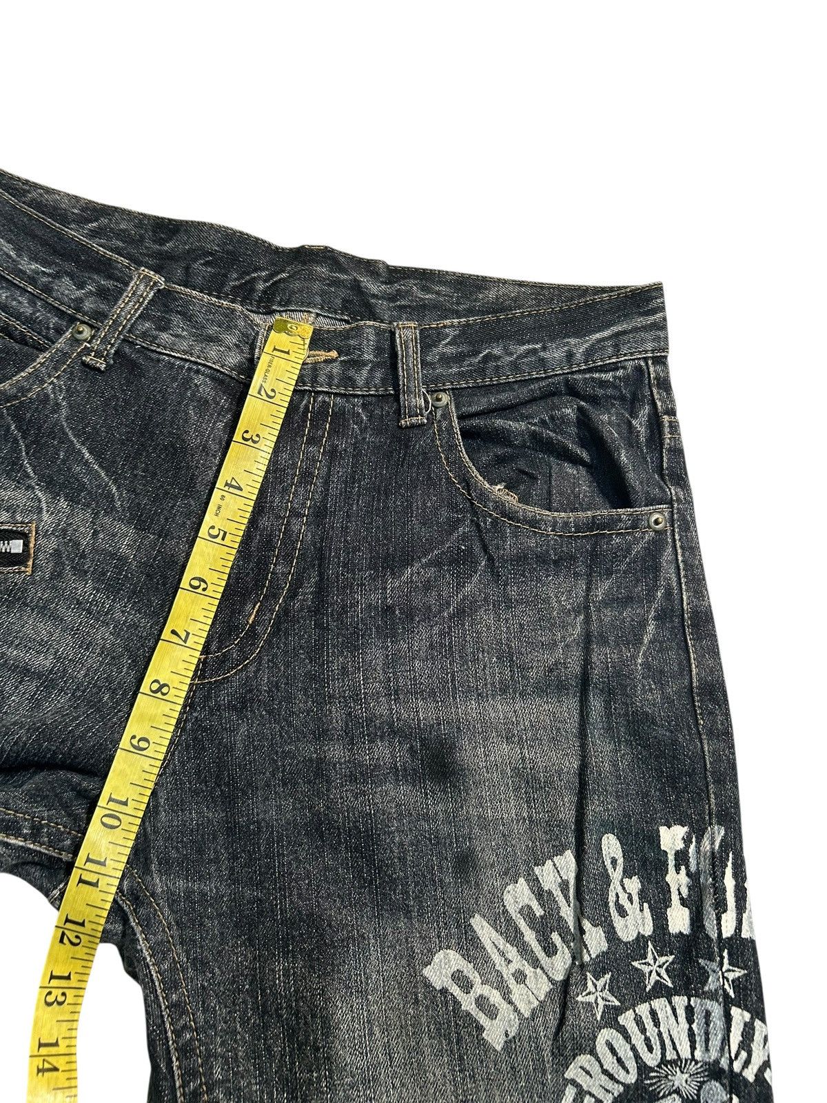 If Six Was Nine ☠️🎌 Japanese Punk Bondage Style Denim Jeans ☠️🎌 Size US 32 / EU 48 - 12 Thumbnail