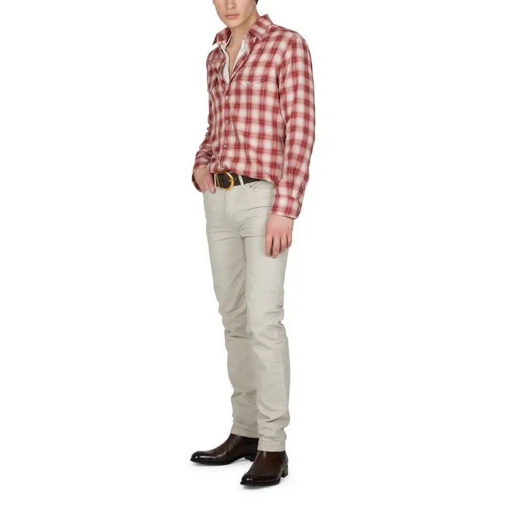 Tom Ford o1loc1c1025 HDS001 Western Shirt in Red Size US S / EU 44-46 / 1 - 1 Thumbnail