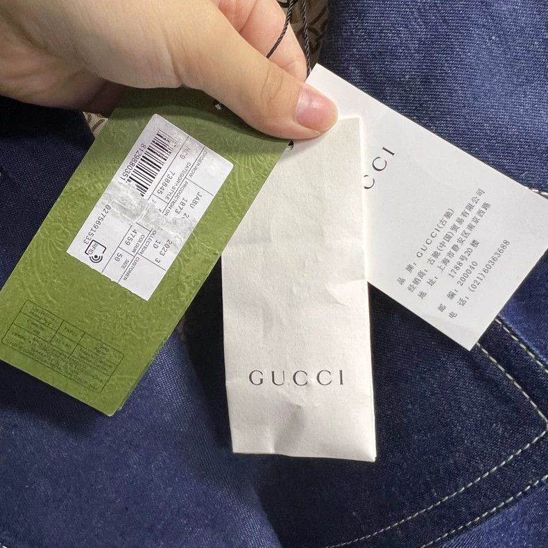 Gucci Gucci Blue lapel double-breasted long-sleeved denim jacket Size US M / EU 48-50 / 2 - 2 Thumbnail