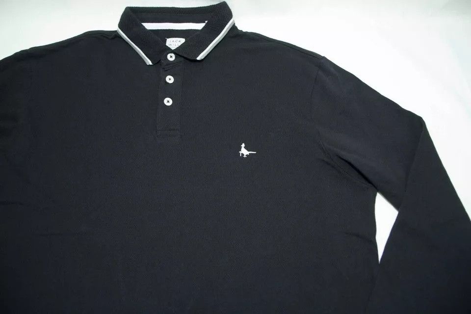 Jack Wills Jack Wills mens polo top cotton size M-L (LABEL L) Size US L / EU 52-54 / 3 - 3 Thumbnail