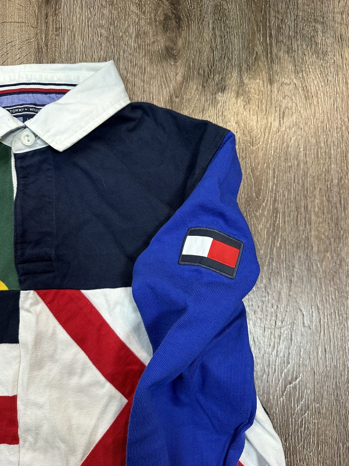 Rugby Ralph Lauren × Tommy Hilfiger Tommy Hilfiger Rugby Shirt Style Ralph Lauren Y2K Size US L / EU 52-54 / 3 - 3 Thumbnail