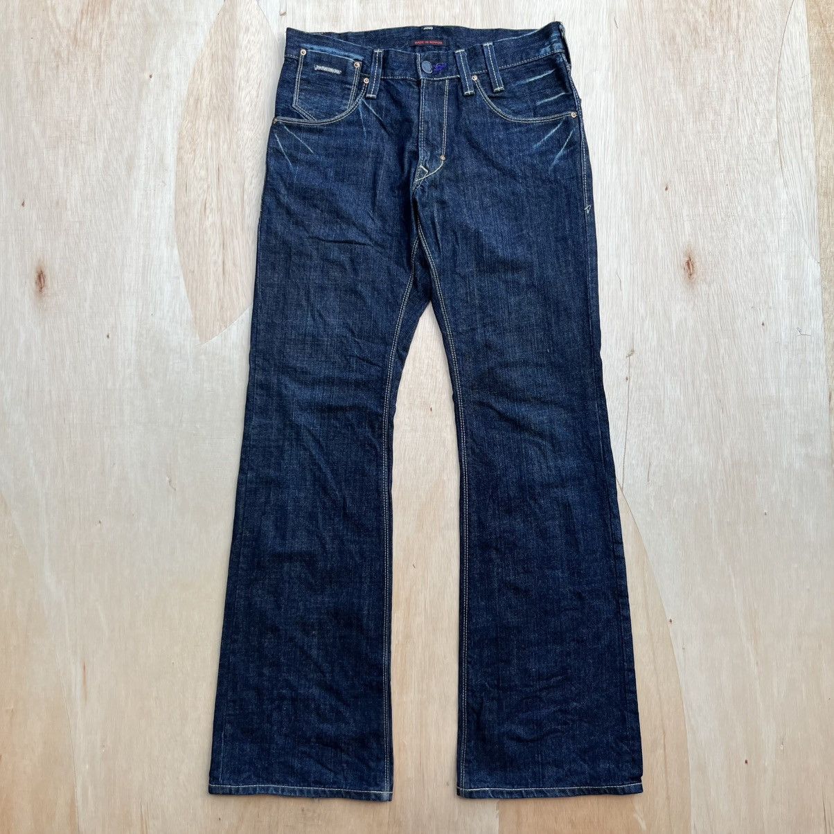 Blue Blue Japan BLUE WAY MODERN VINTAGE FLARED DENIM ARCHIVAL CLOTHING Size US 30 / EU 46 - 7 Thumbnail