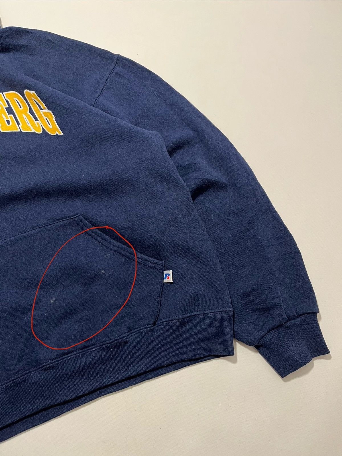 Russell Athletic Vintage 90s Russell Athletic Boxy Hoodie Size US L / EU 52-54 / 3 - 8 Thumbnail