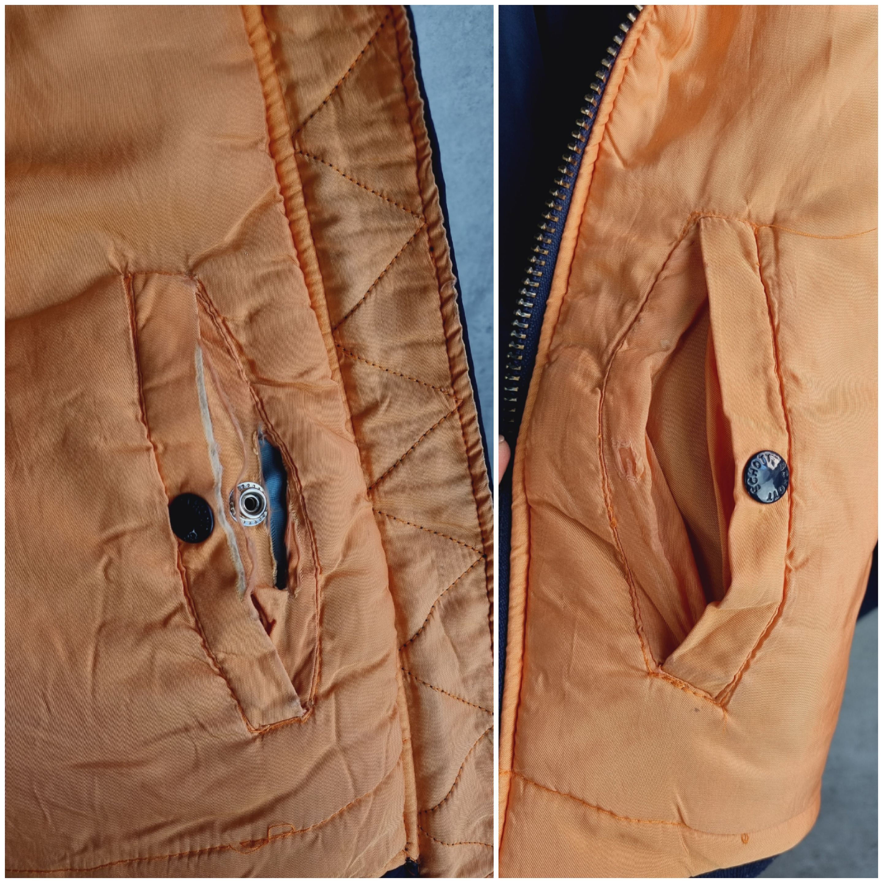 Schott × Seditionaries × Vintage 90s Schott Aviator Destroyed Bomber Size US L / EU 52-54 / 3 - 19 Thumbnail