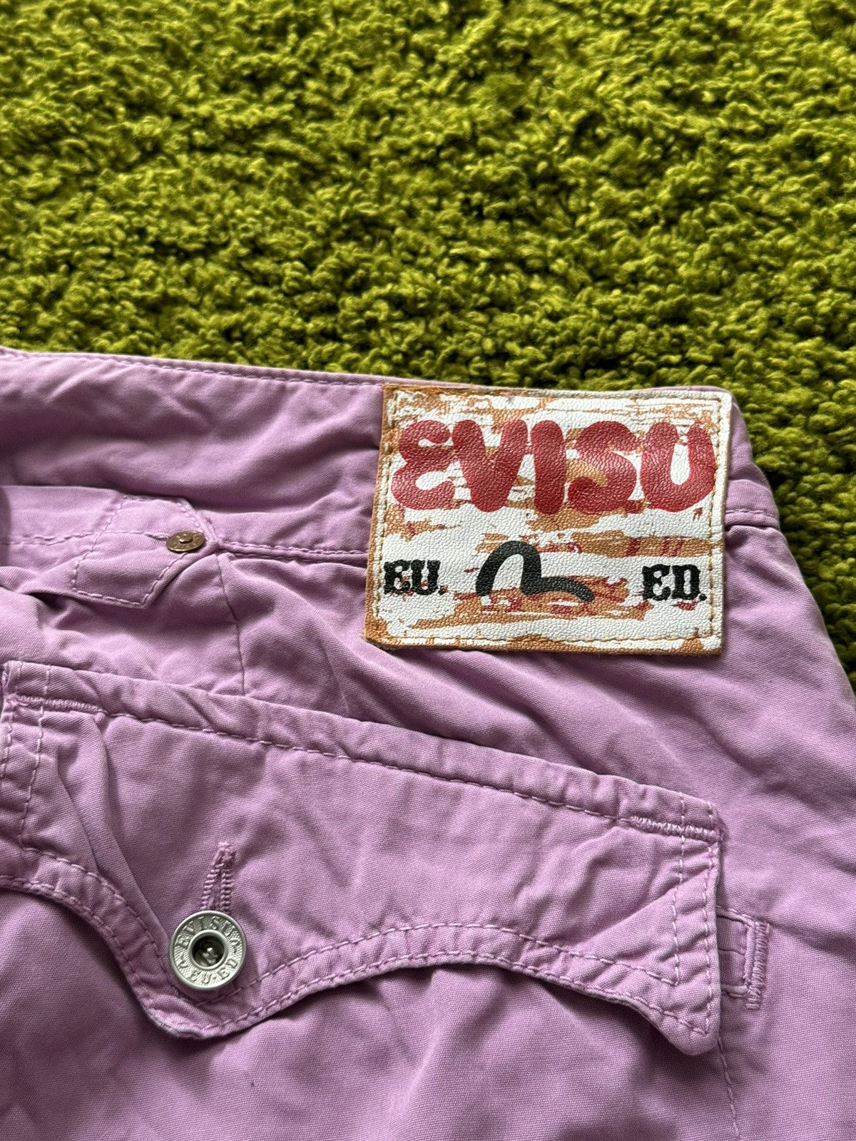 Evisu × Japanese Brand × Vintage 🇯🇵 Evisu 2000s vintage Japanese style capri shorts Y2K Size 27" / US 4 / IT 40 - 9 Thumbnail