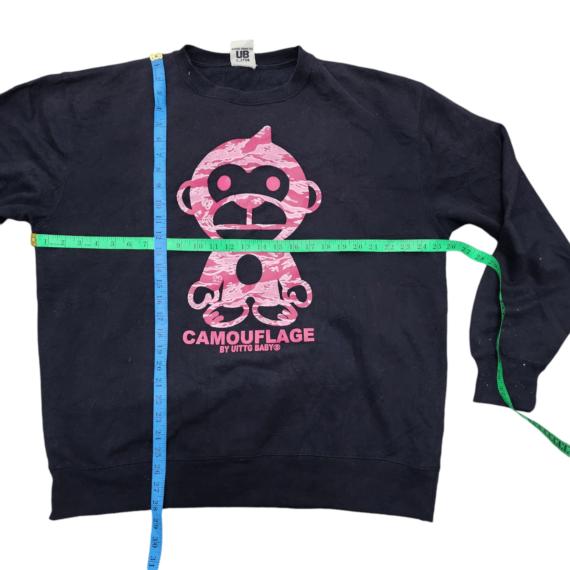 Japanese Brand UITTG Baby Camouflage Type 1 Limited Sweatshirt Size US XL / EU 56 / 4 - 6 Thumbnail