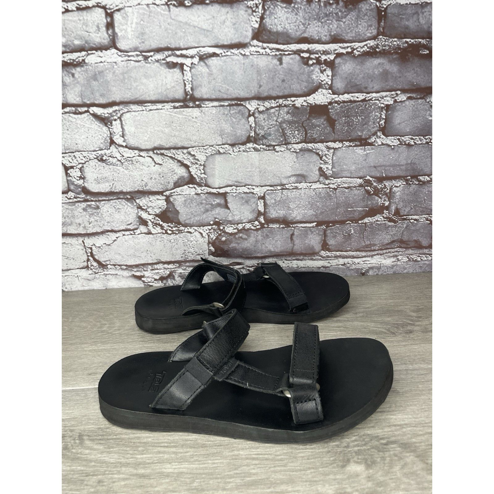 Teva Teva Black Leather Universal Straps Hiking Sandals Women’s S Size US 9 / IT 39 - 17 Thumbnail