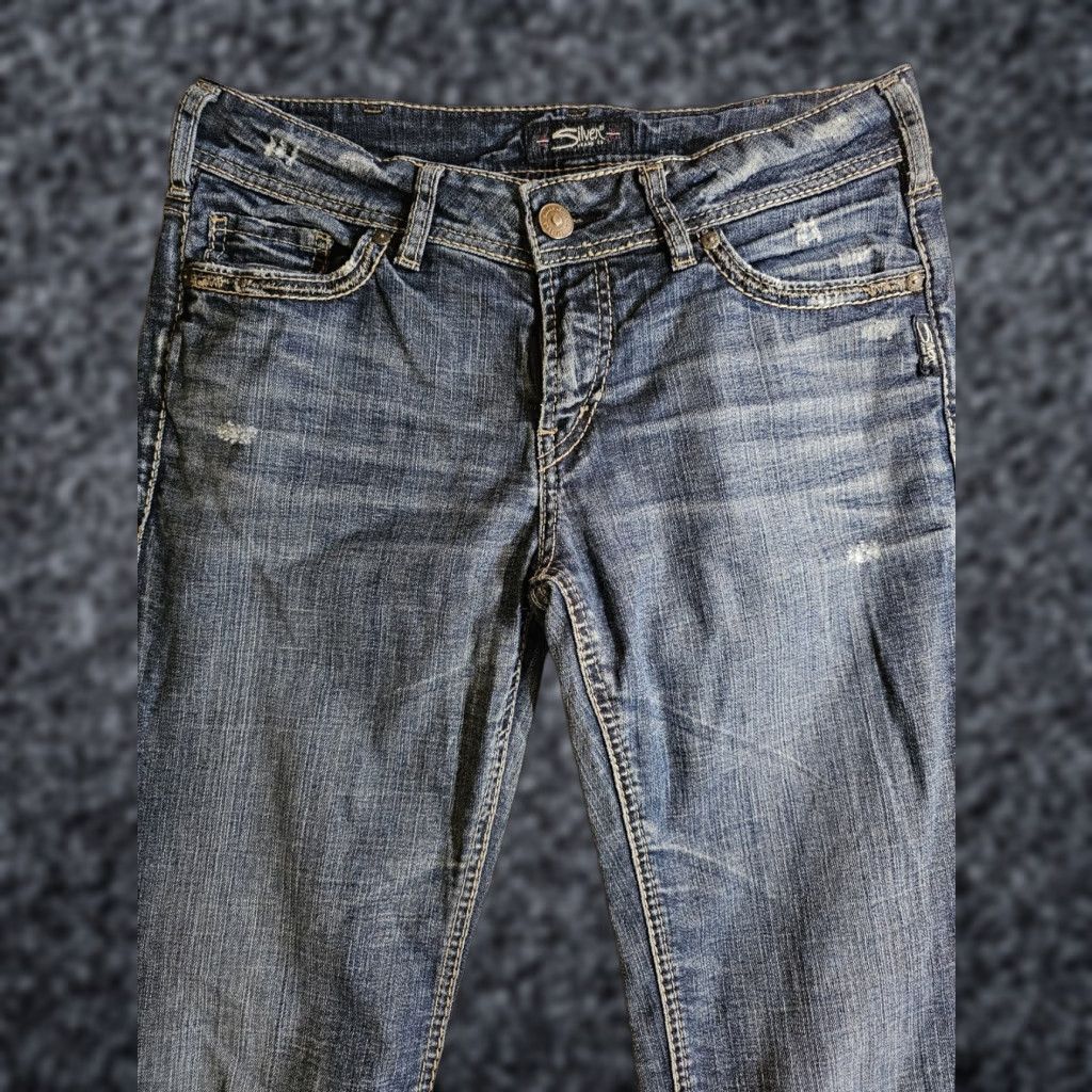 Silver Jeans Co. Silver Jeans Signature Suki Ankle Slim Denim Jeans Women's W30 L27 Light Wash Size 30" / US 8 / IT 44 - 1 Thumbnail