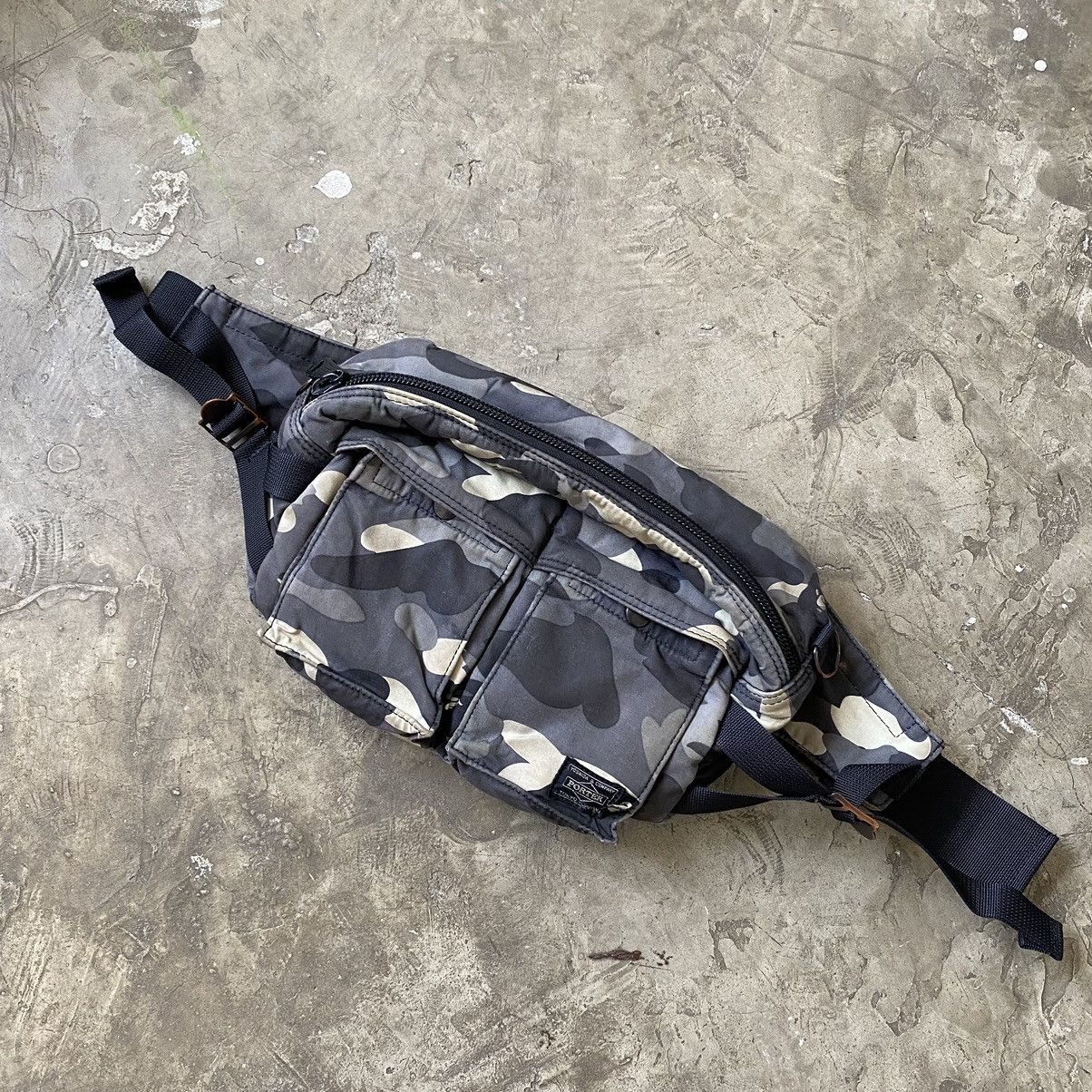 image of Bape - Porter - Fanny Pack Camo Bag, Men's