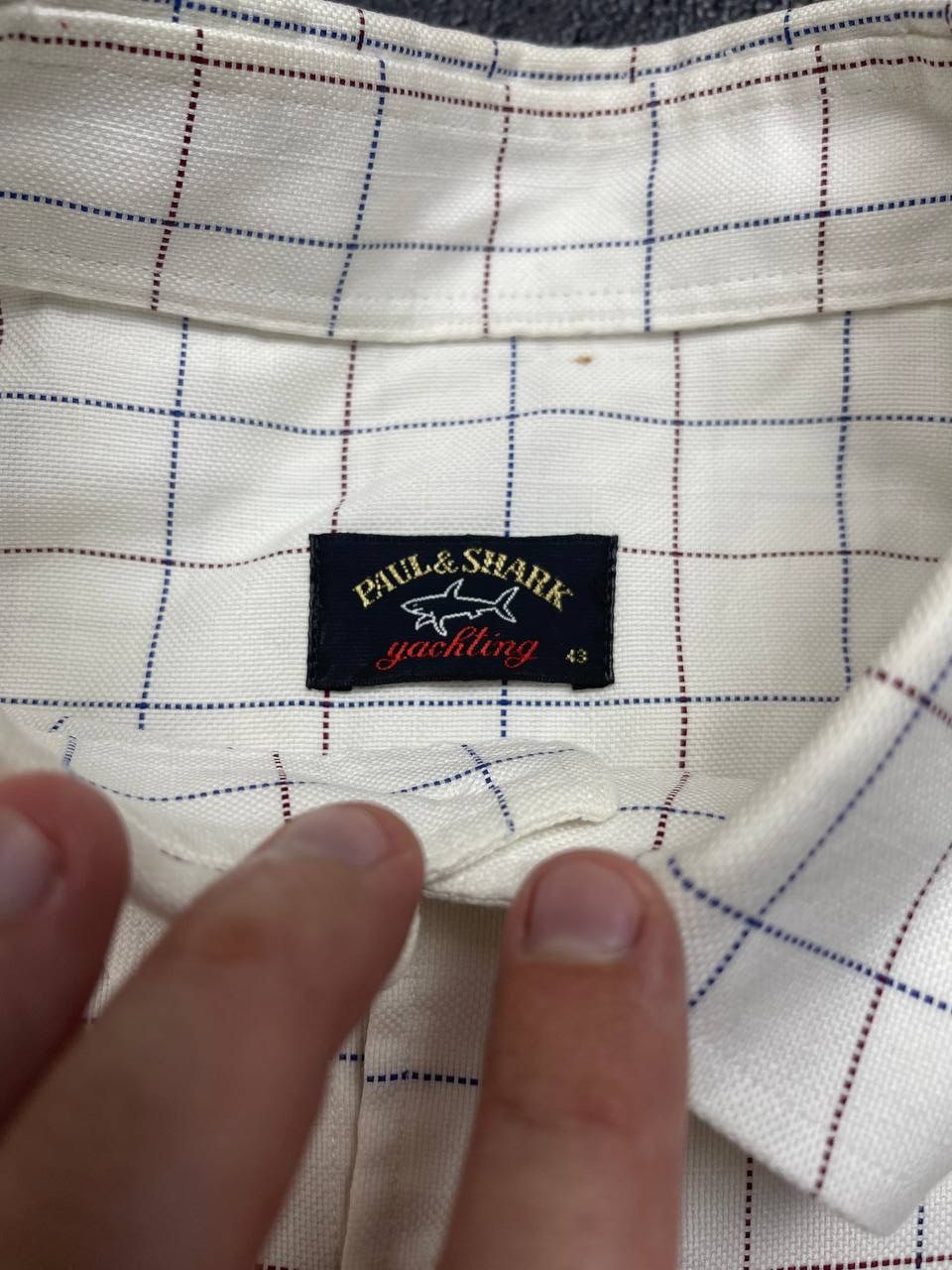 Paul & Shark Paul Shark White Checked Shirt Size XL Size US XL / EU 56 / 4 - 3 Thumbnail