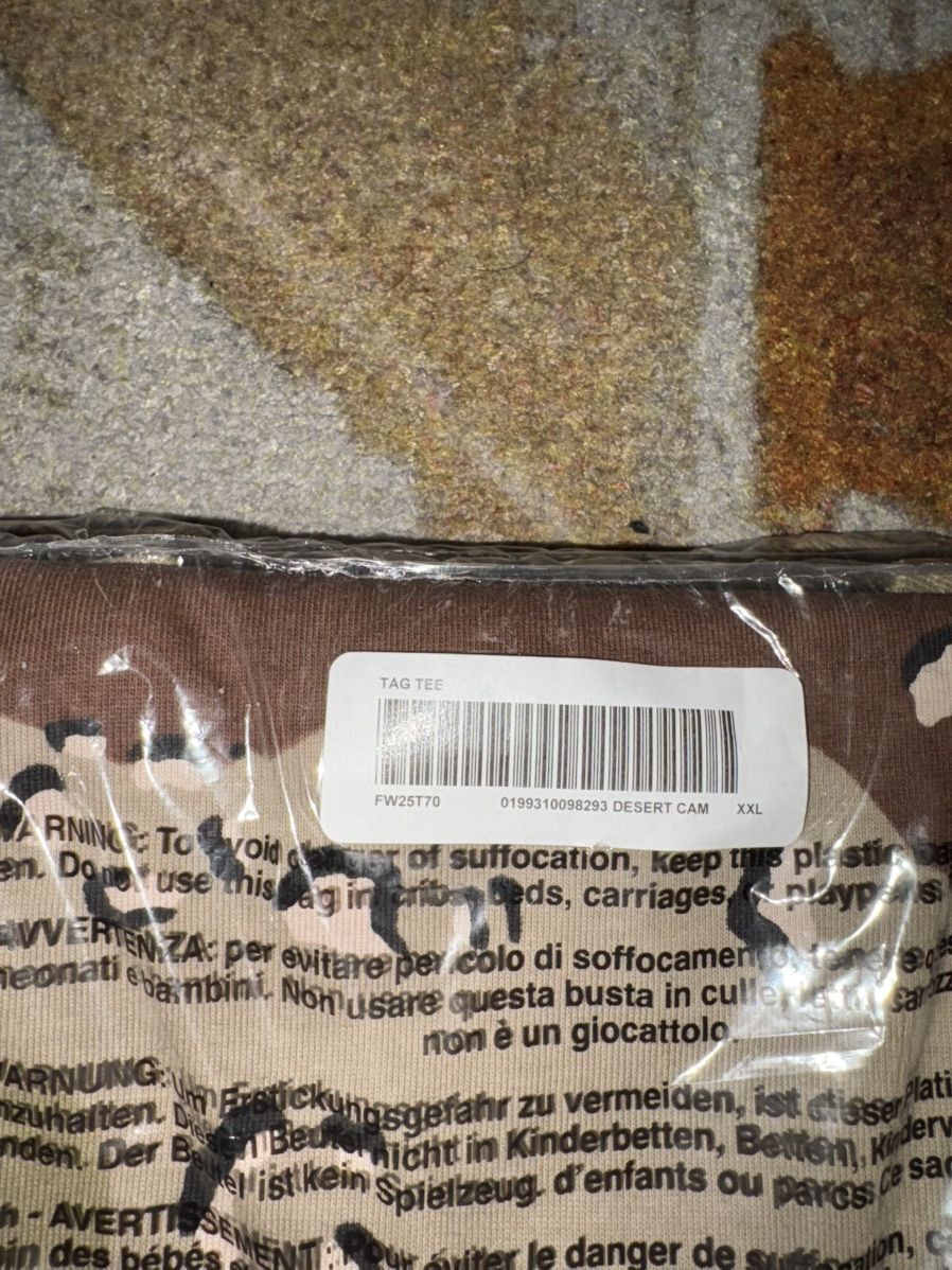 Supreme Supreme Tag Tee Size US XXL / EU 58 / 5 - 4 Thumbnail