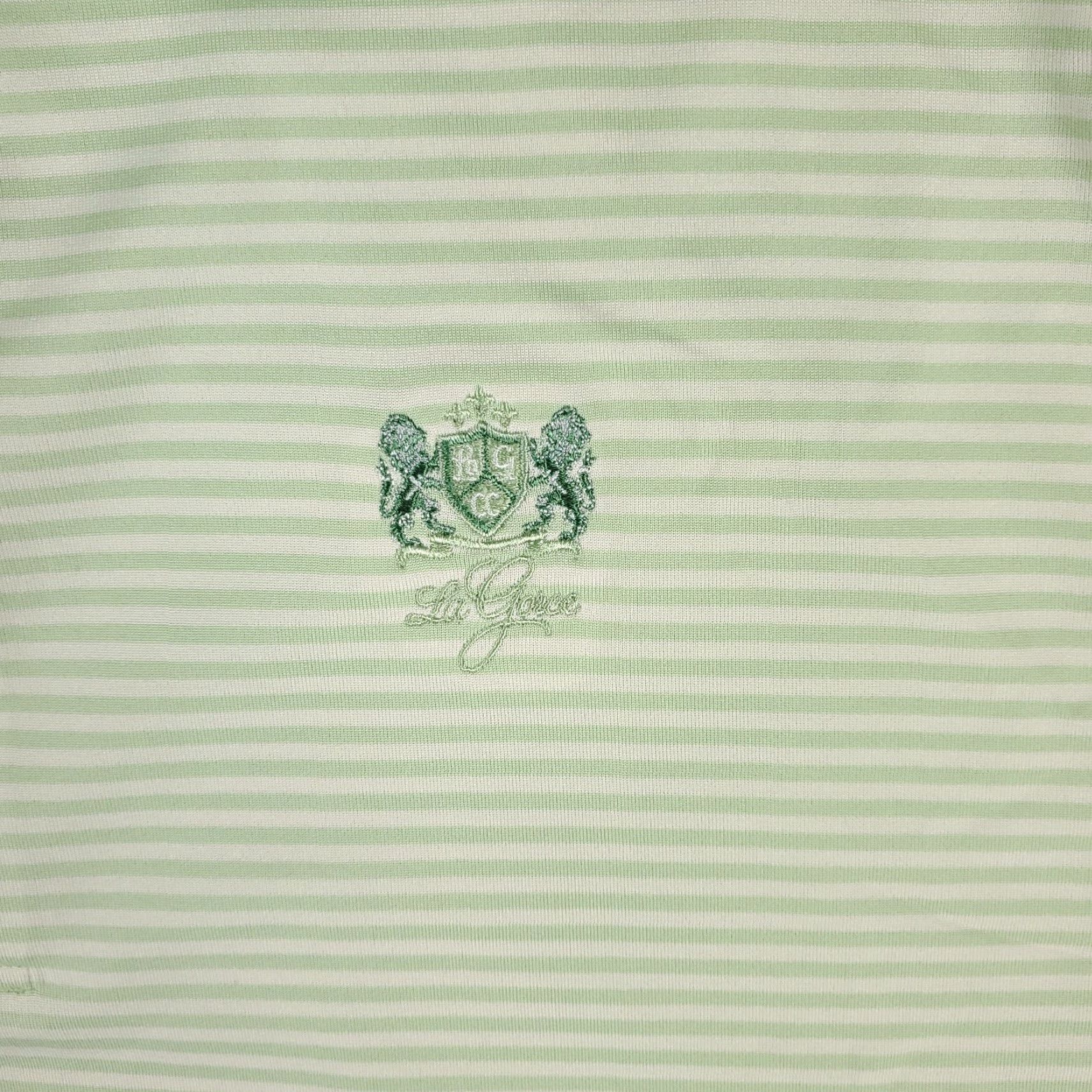 Vintage Donald Ross Golf Polo Shirt Striped Short Sleeve Mens XL Green Casual Polo Shirt Size US XL / EU 56 / 4 - 2 Thumbnail
