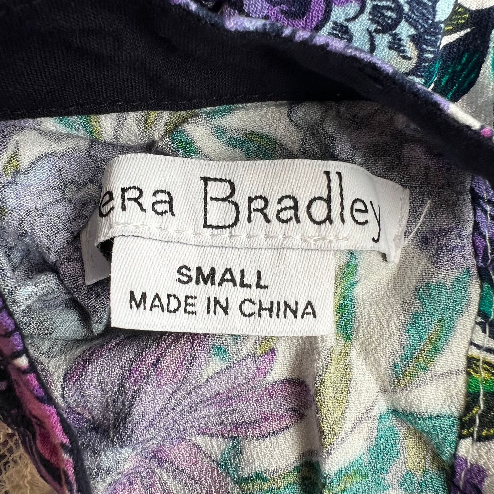 Vera Bradley VERA BRADLEY Lavender Meadow Aster Lace Sleeveless Top, S Size S / US 4 / IT 40 - 4 Thumbnail