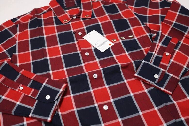 Sophnet. Red Plaid Long Sleeve Button-Up Shirt Size US L / EU 52-54 / 3 - 3 Thumbnail