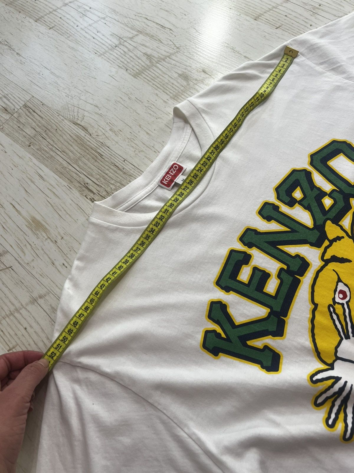 Kenzo Kenzo Tiger White Oversized T-Shirt Size M Cotton Tee Size US M / EU 48-50 / 2 - 10 Thumbnail