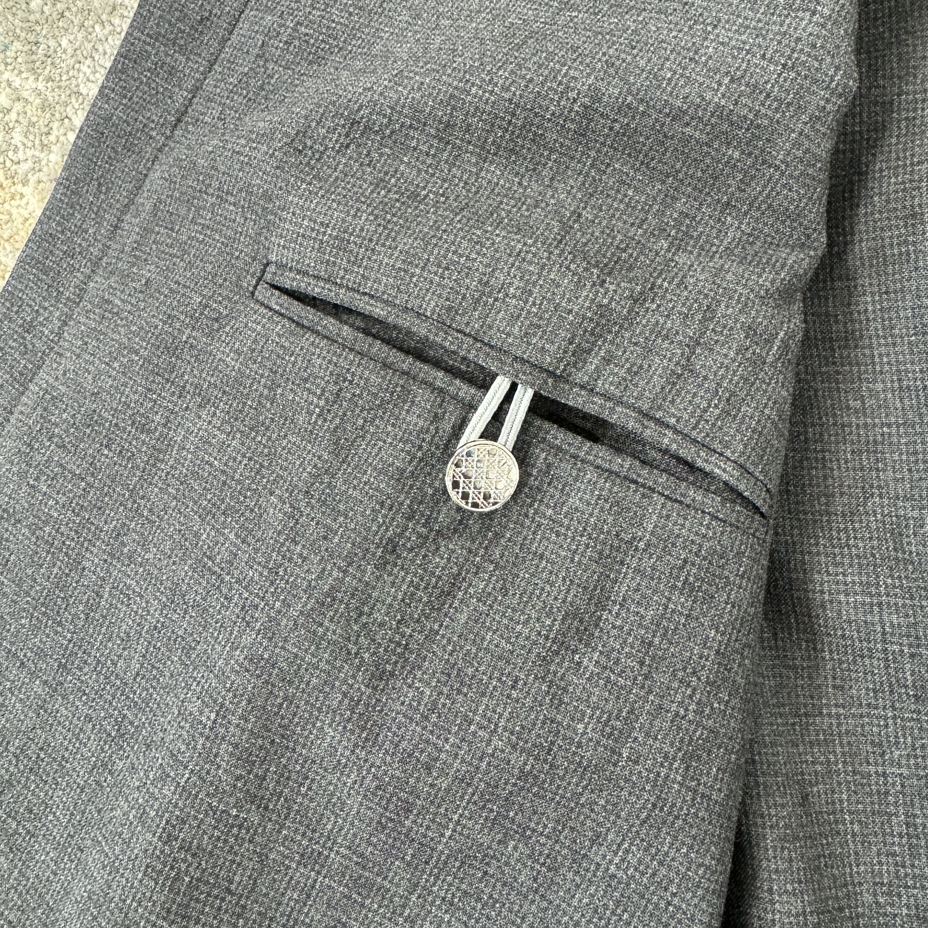Dior Dior Homme Logo Detailed Zip Up Jacket In Grey RRP £2450 Size US S / EU 44-46 / 1 - 7 Thumbnail