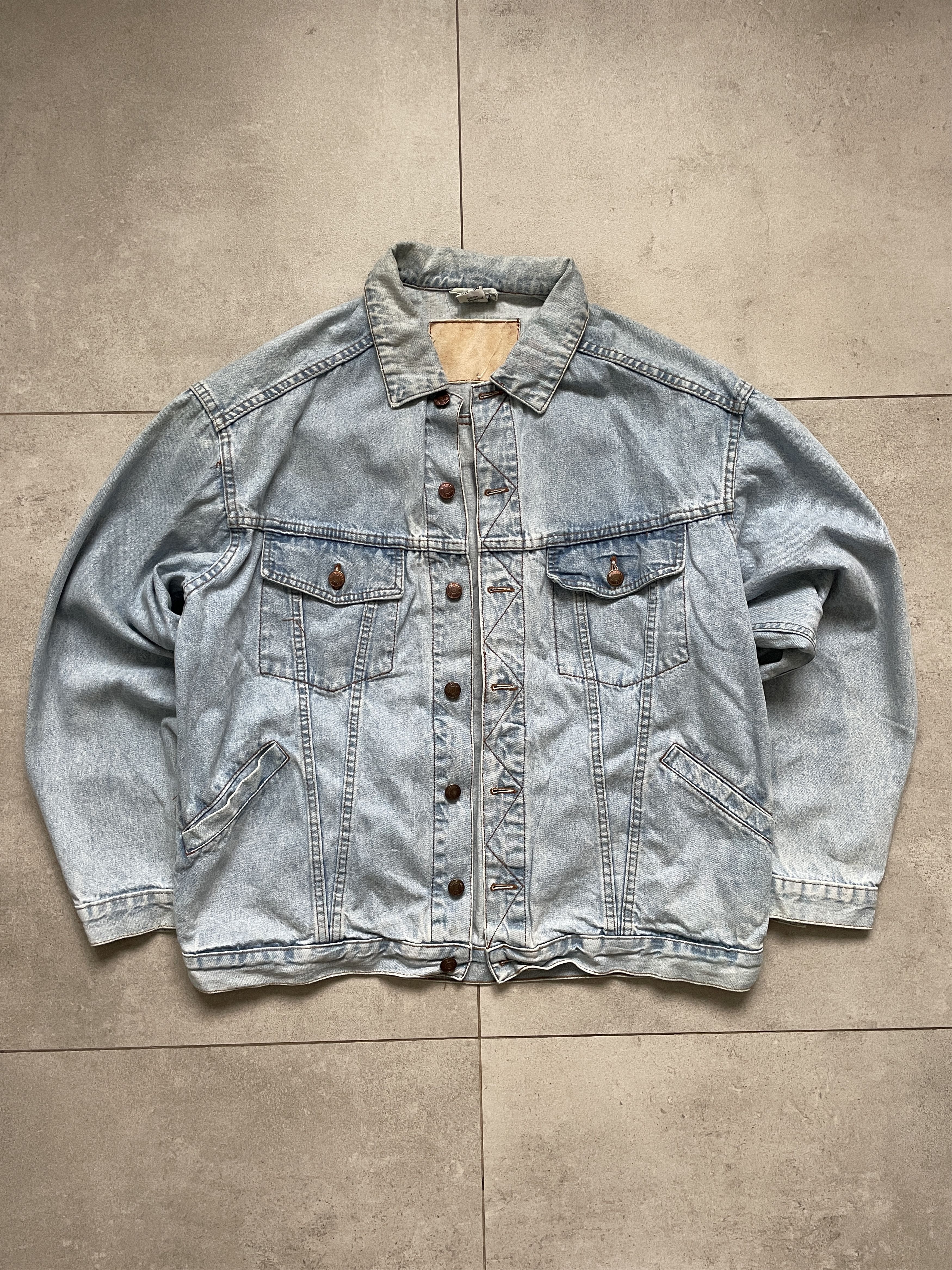 Diesel Y2K DIESEL WASHED BLUE BOXY PACIFIC PEACE ROCK DENIM JACKET Size US M / EU 48-50 / 2 - 1 Thumbnail