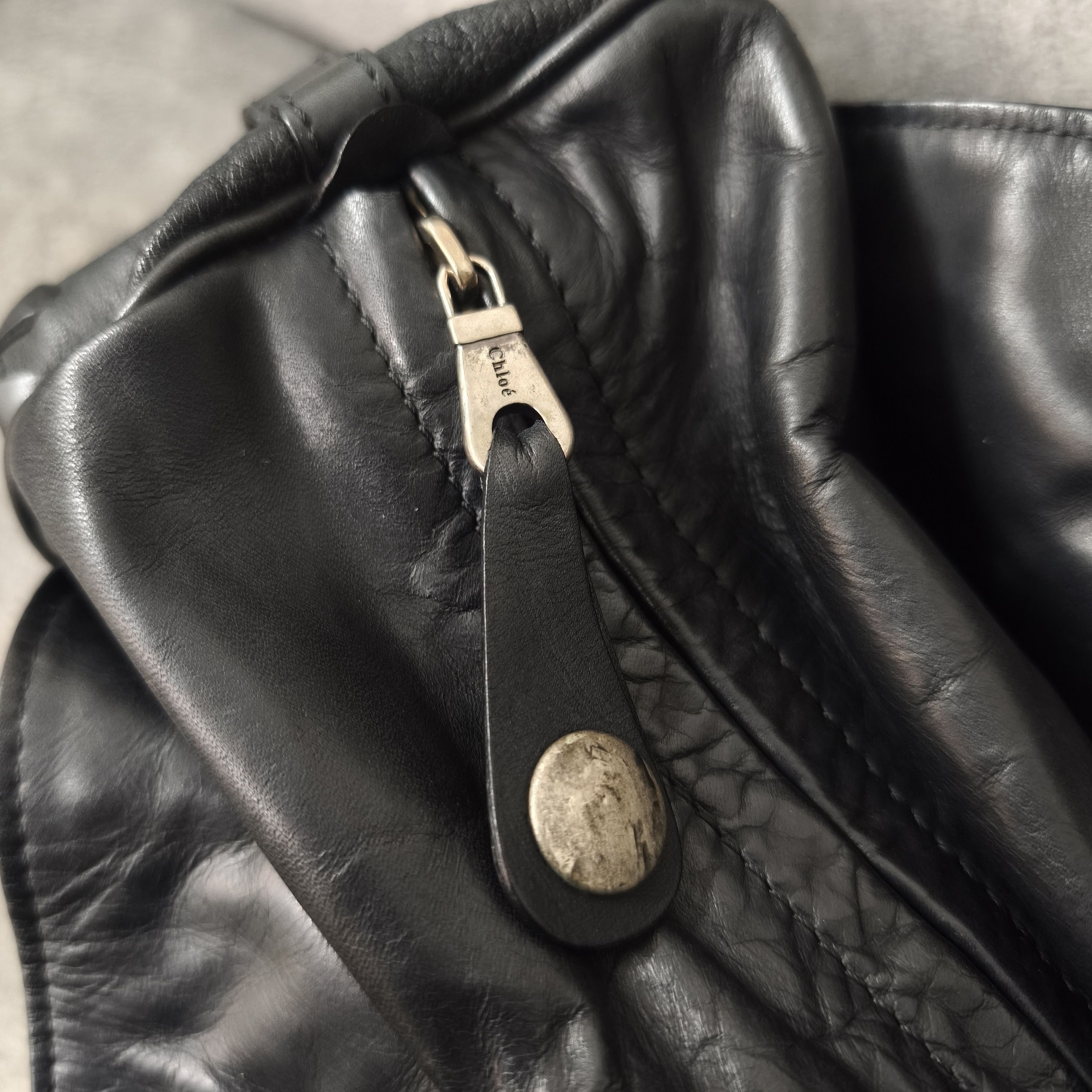 Chloe Chloe - 2000's - Phoebe Philo - Black Leather Silverado Bag Size ONE SIZE - 10 Thumbnail