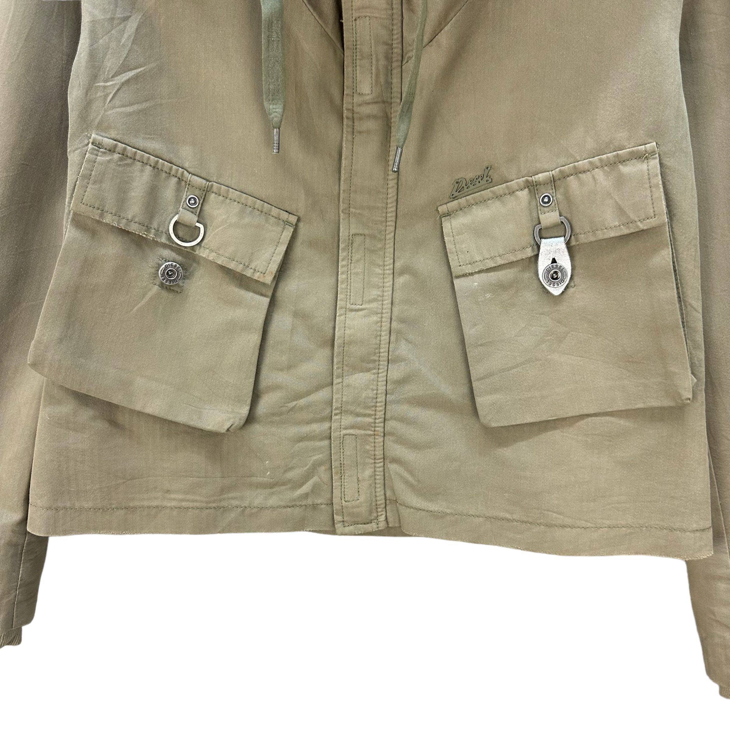 Diesel DIESEL NICE DESIGN HOODED CROPPED JACKET #7931-190 Size XS / US 0-2 / IT 36-38 - 3 Thumbnail