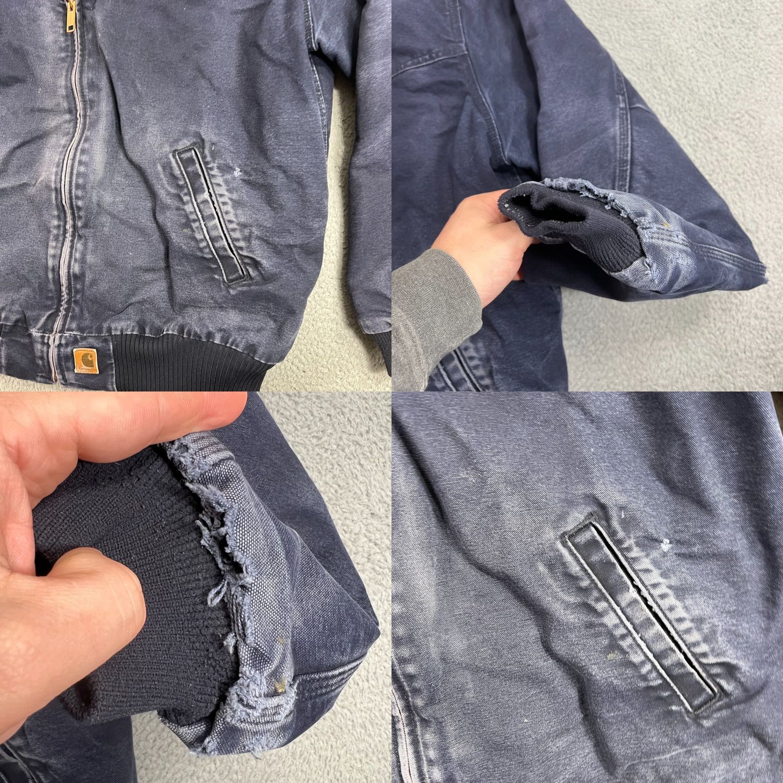 Carhartt VTG Carhartt J14 MDT Santa Fe Jacket Men's Navy Quilted Workwear Coat 2XL Size US XXL / EU 58 / 5 - 8 Thumbnail
