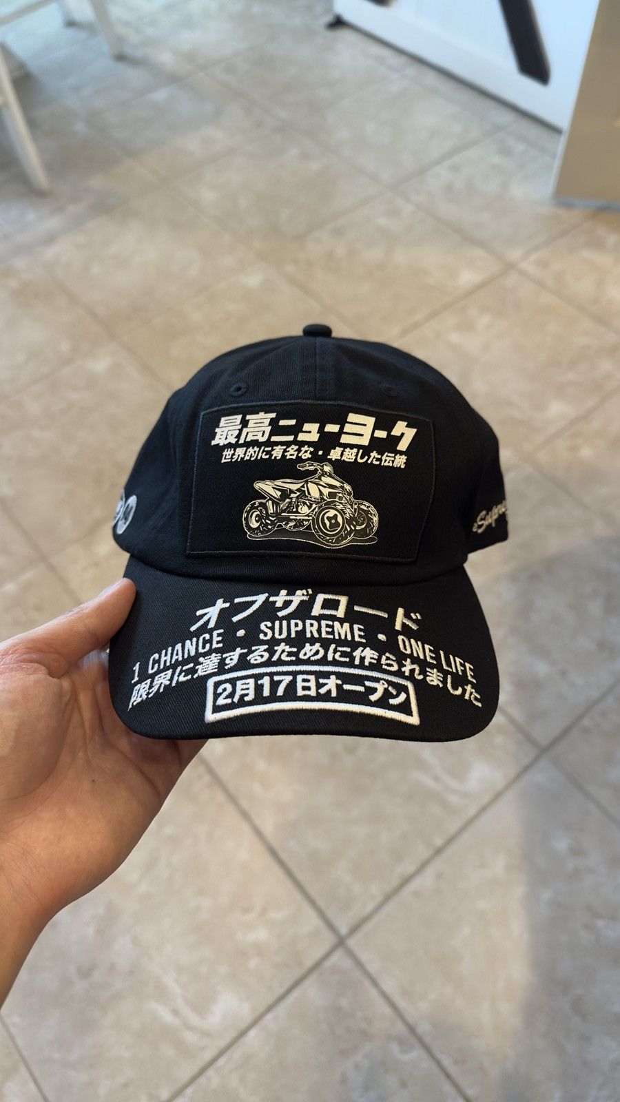 Supreme ATV 6-Panel 最高ニューヨーク　キャップ　美品　黒 シュプリーム☆最高ニューヨークキャップ☆ATV 6-Panel (Supreme