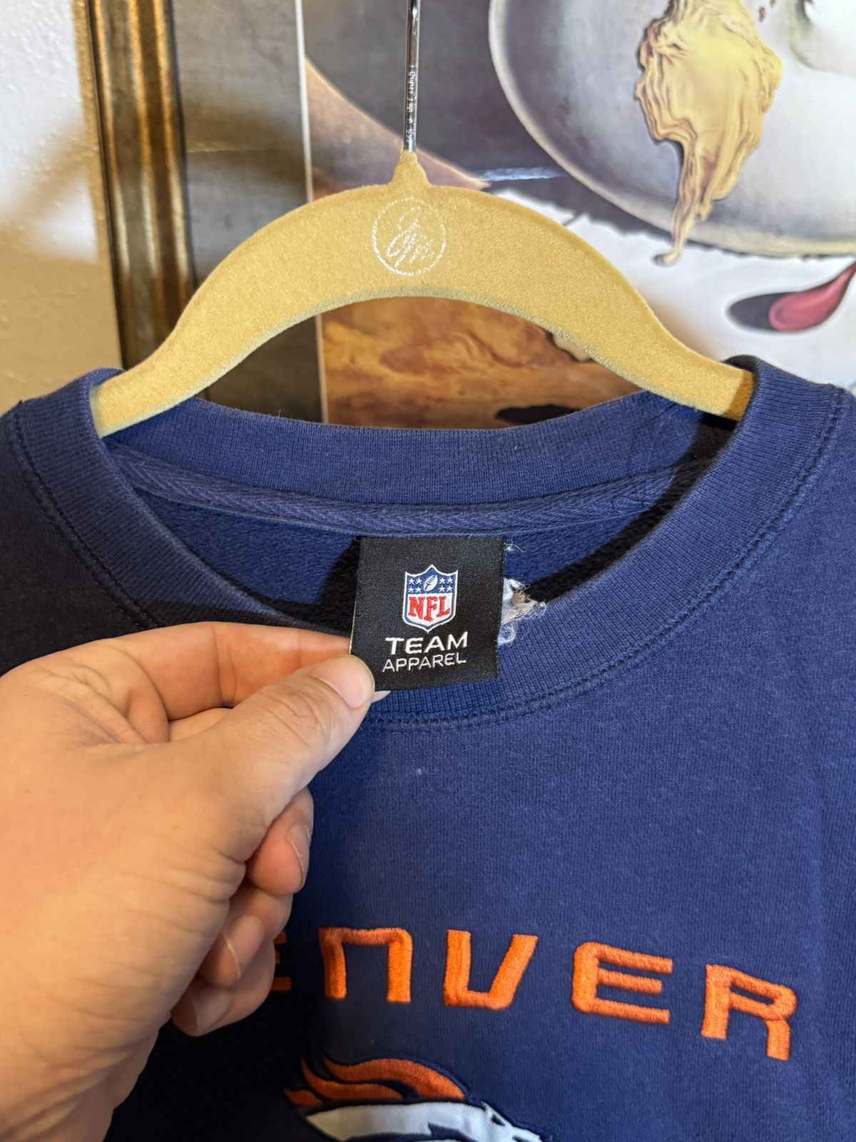 NFL Vintage Denver Broncos Sweatshirt Size US L / EU 52-54 / 3 - 3 Thumbnail