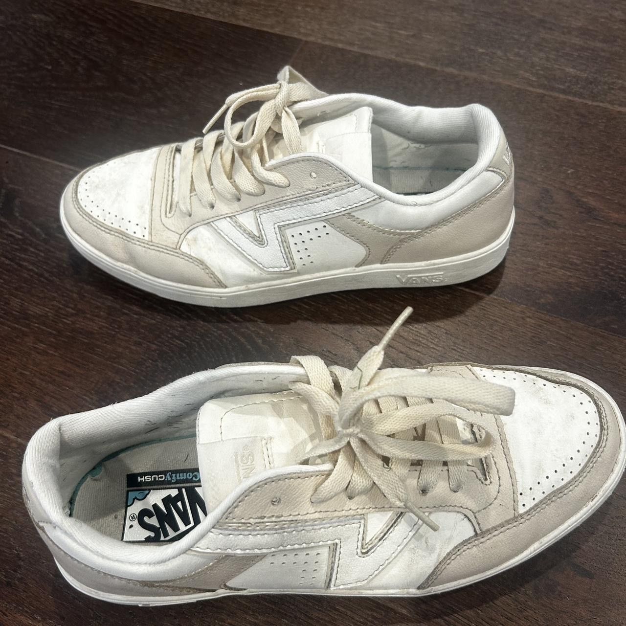 Vans Old Skool Heiq Eco Dry Mens Size 9.5 Beige White Low Top Skate Shoes Vans Vans Old Skool Heiq Eco Dry Mens Size 9.5 Beige White  main image 4
