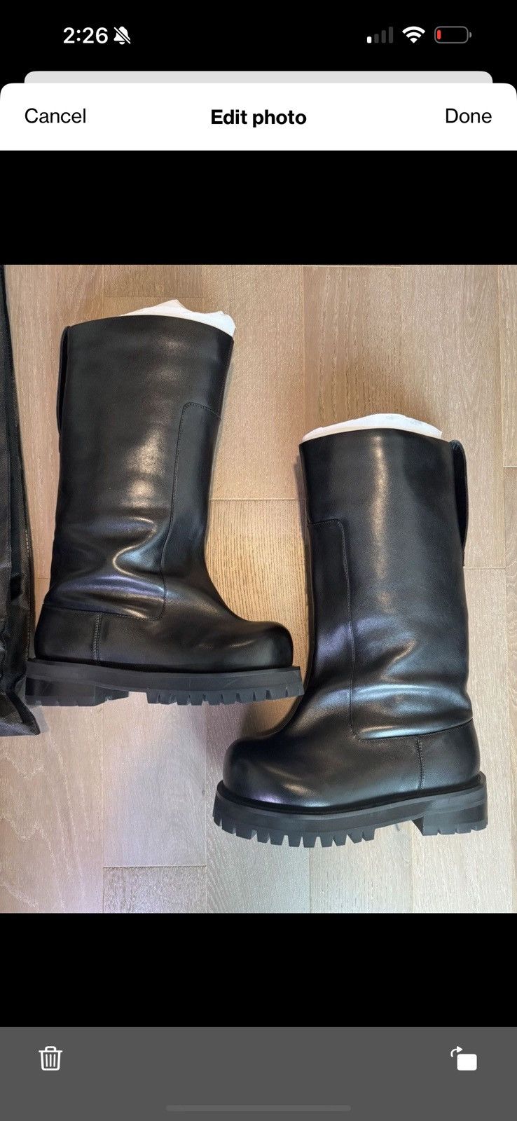 PROJECT G/R Project GR wide shaft boots size 42 9 US Size US 9 / EU 42 - 6 Thumbnail