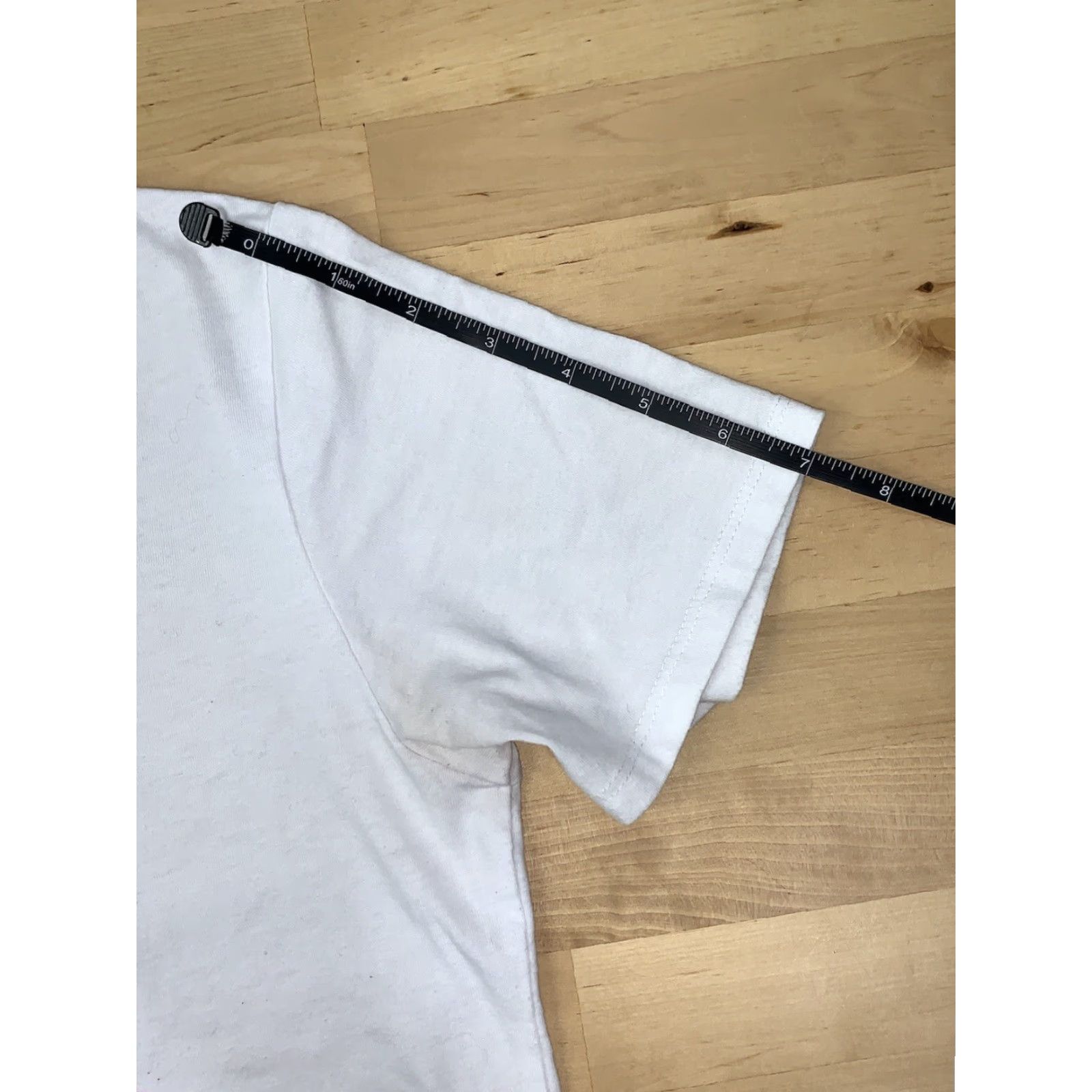 Vintage Pink Floyd 1973 U.S. Tour The Dark Side Of The Moon White Sz S Crop Top #2390 Size S / US 4 / IT 40 - 6 Thumbnail