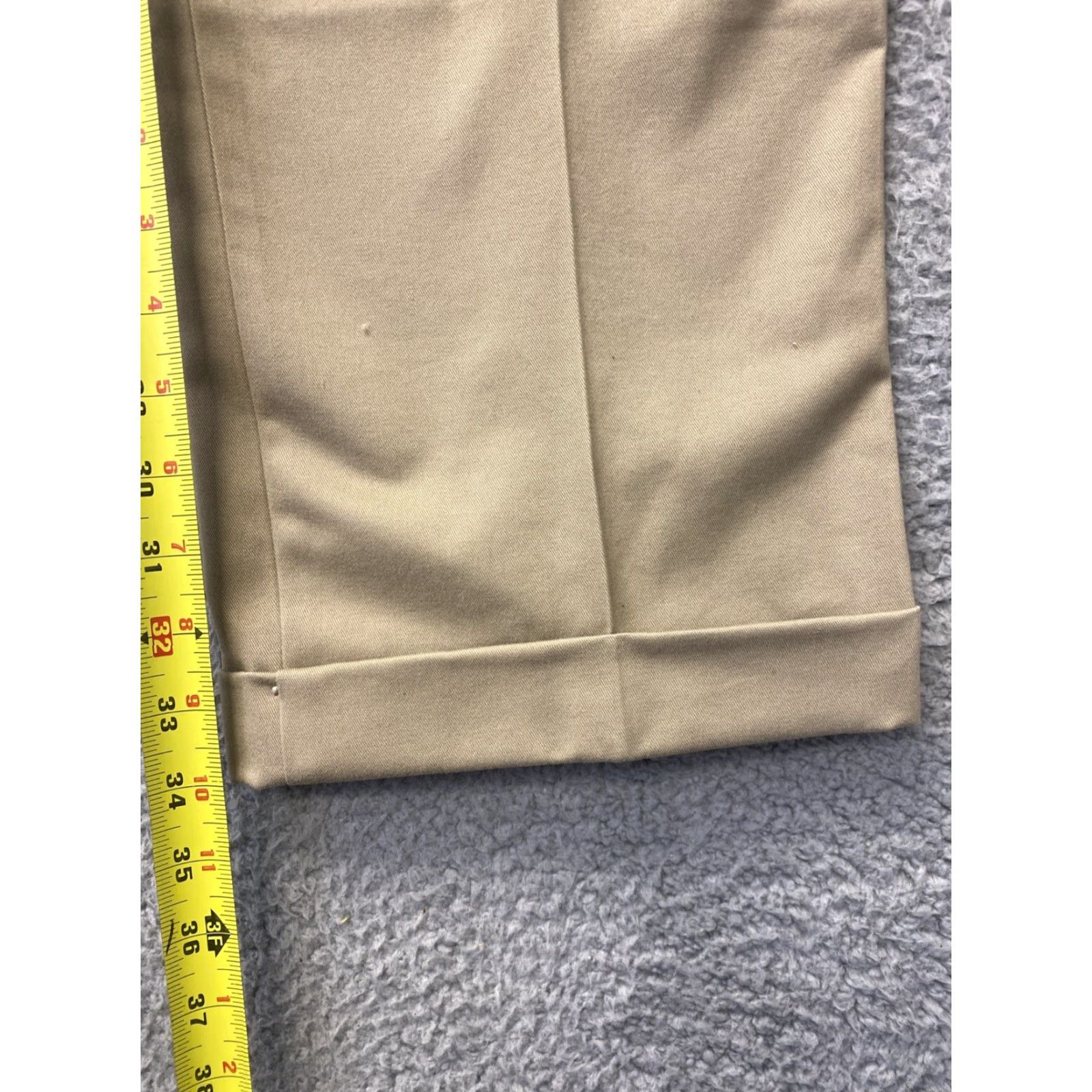 Lands' End VINTAGE Lands' End Men's Chino Pants Regular Fit Tan 40x34 Dress Casual Size US 40 / EU 56 - 3 Thumbnail