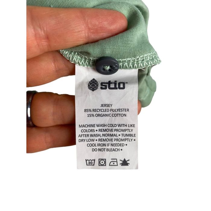 Stio STIO Divide Mens Large Performance Green Pocket Polo Shirt Grailed