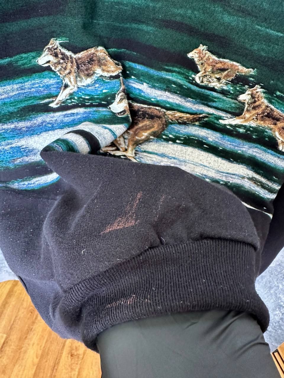 Artisan Lab Artisans SunSchein Designs Wolf Pack Graphic Sweater USA Size US L / EU 52-54 / 3 - 10 Thumbnail