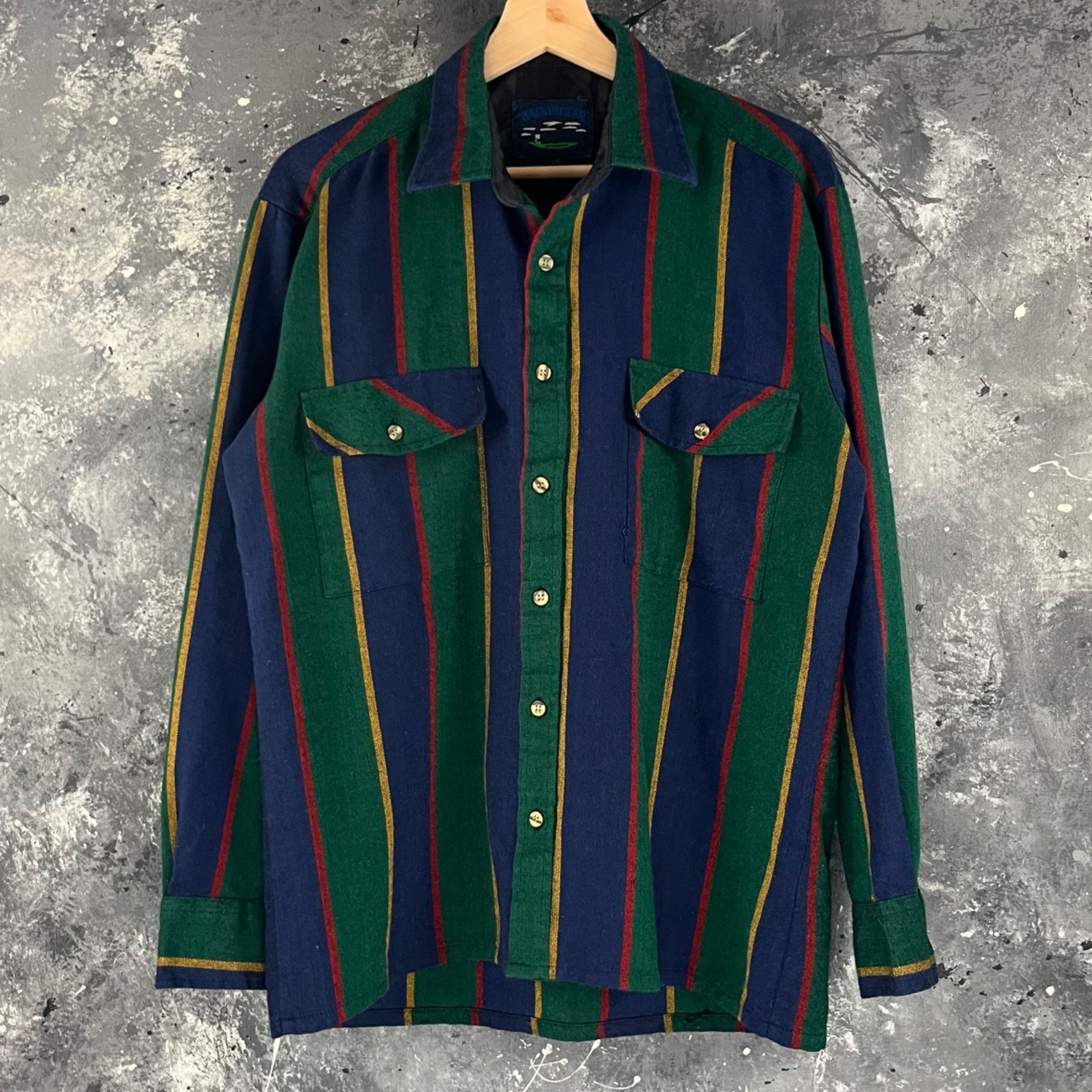 Vintage Vintage 90’s Stripe button shirt Size US M / EU 48-50 / 2 - 1 Thumbnail