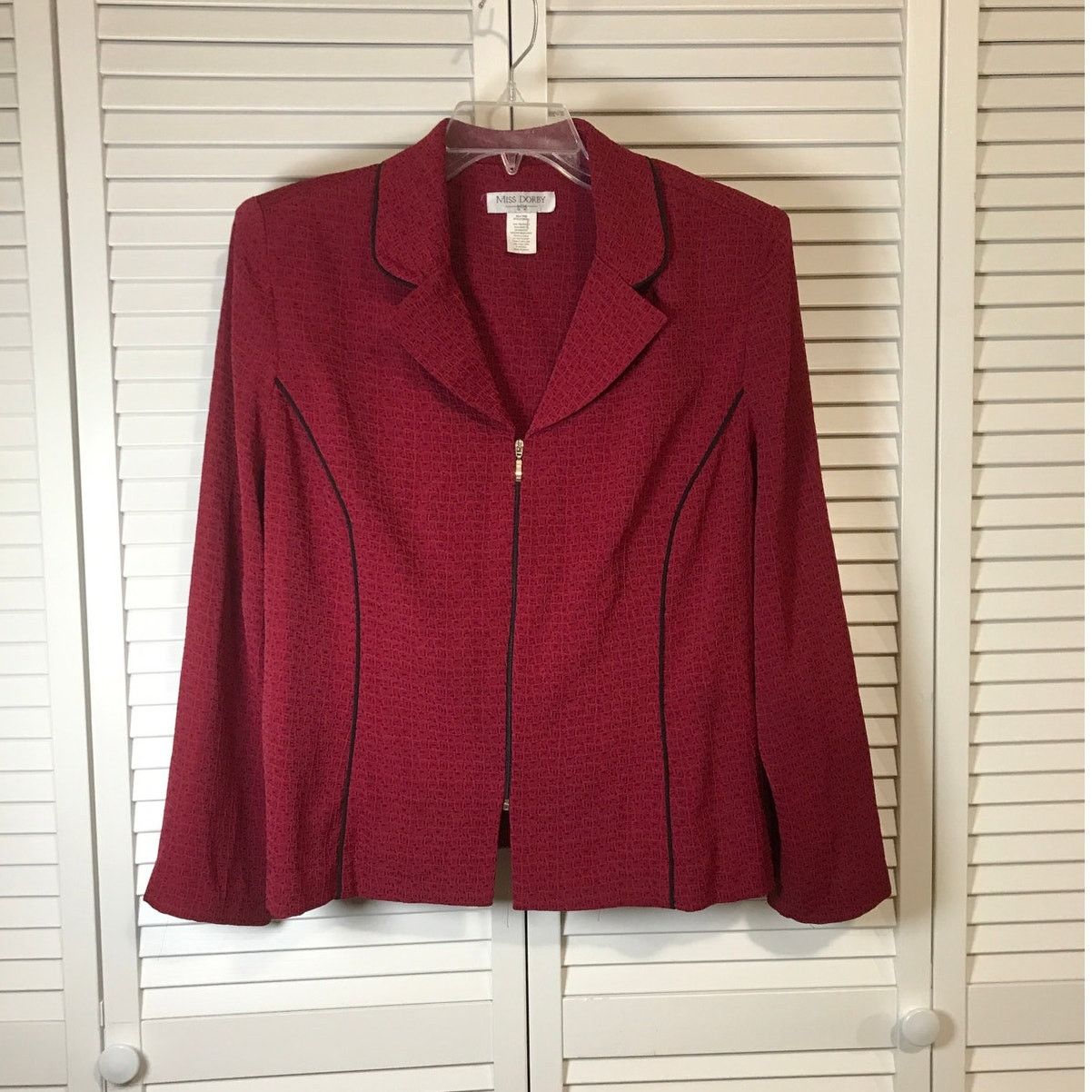 Other Miss Dorby Vintage Red Collared Long Sleeve Jacket XL Size XL / US 12-14 / IT 48-50 - 1 Thumbnail