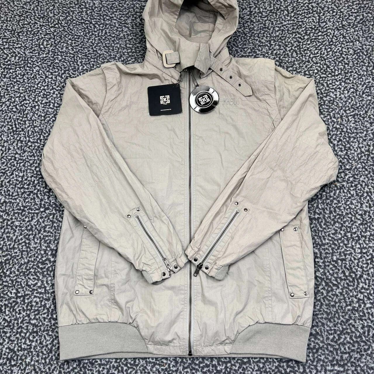 KREW Kr3w Windbreaker Jacket Men Full Zip Long Sleeve Pocket L Size US L / EU 52-54 / 3 - 1 Thumbnail