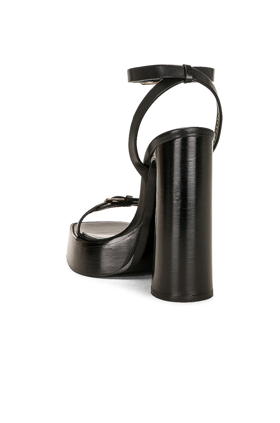 Saint Laurent Paris o1bcso1str1124 Platz Platform Sandals in Nero Size US 6 / IT 36 - 3 Thumbnail
