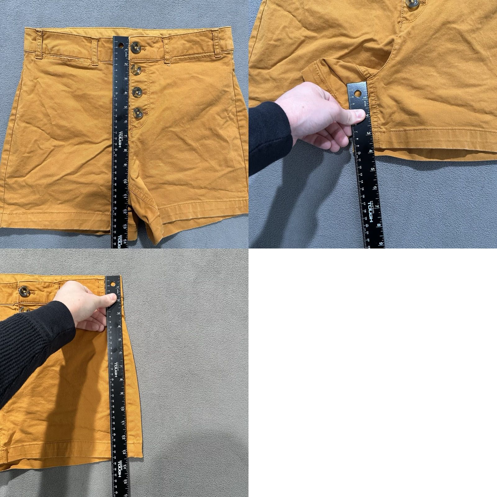 Old Navy Old Navy Shorts Womens 6 Mustard Yellow High Rise Chino Button Fly EUC 413220 Size 28" / US 6 / IT 42 - 8 Thumbnail