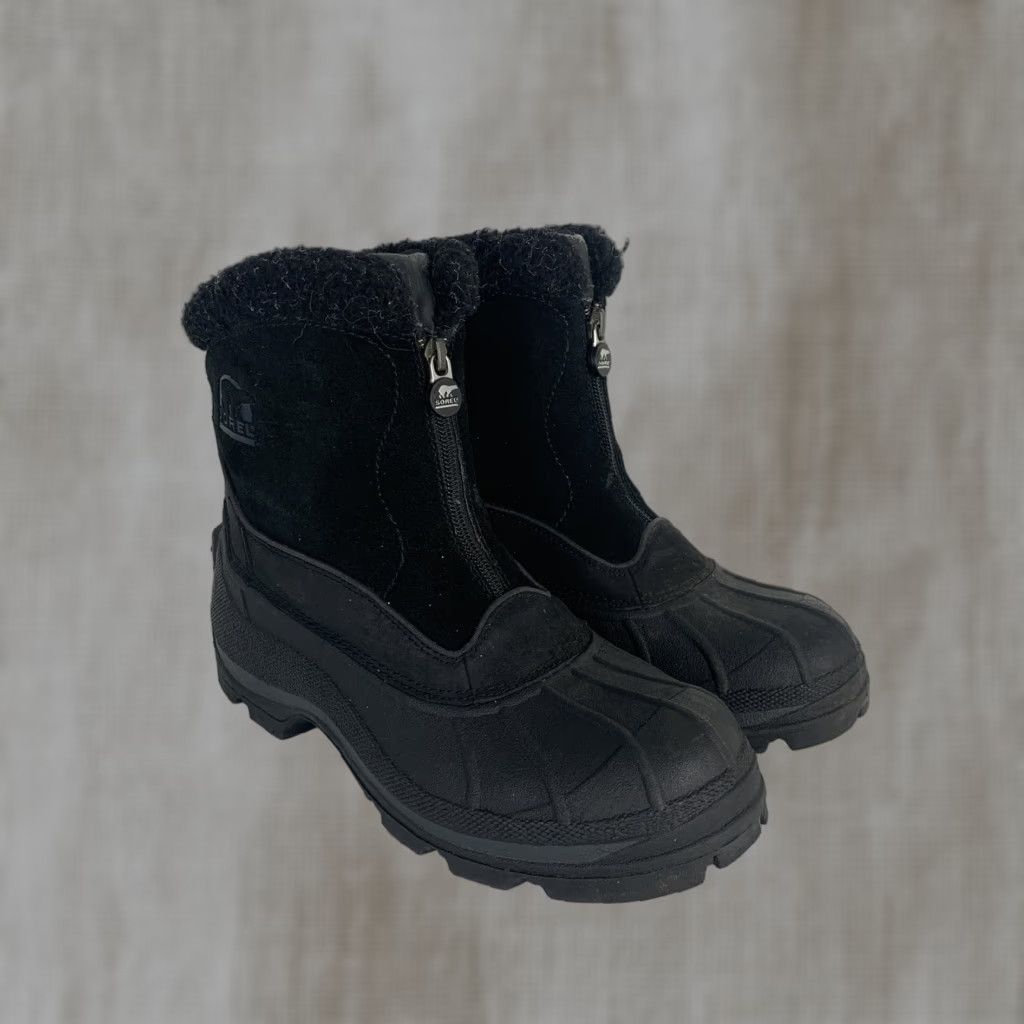 SOREL VINTAGE Sorel CRESTWYND Women’s Snow Boot Black 9 Thermolite Capable Duck Outdoor Winter Boots Size US 9 / IT 39 - 1 Thumbnail
