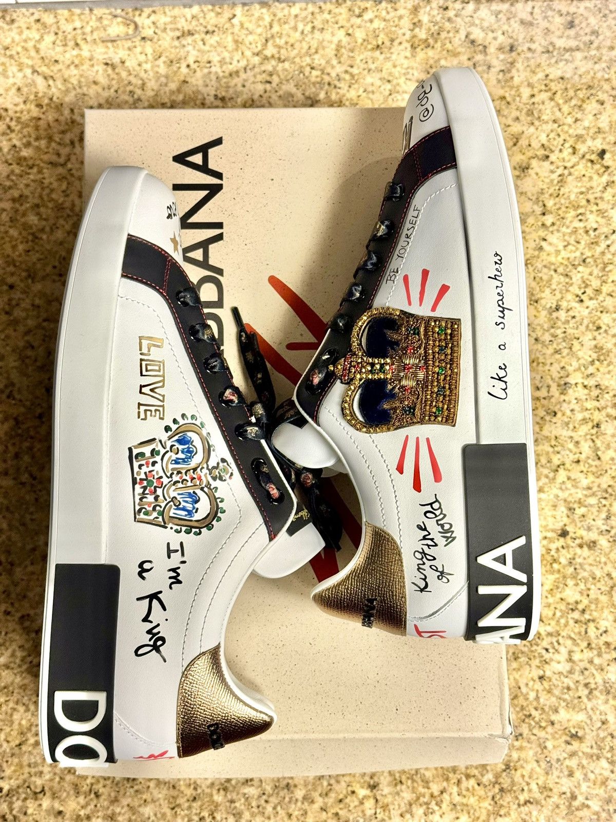 Dolce & Gabbana Dolce & Gabbana Portofino Sneakers Size US 11 / EU 44 - 2 Thumbnail