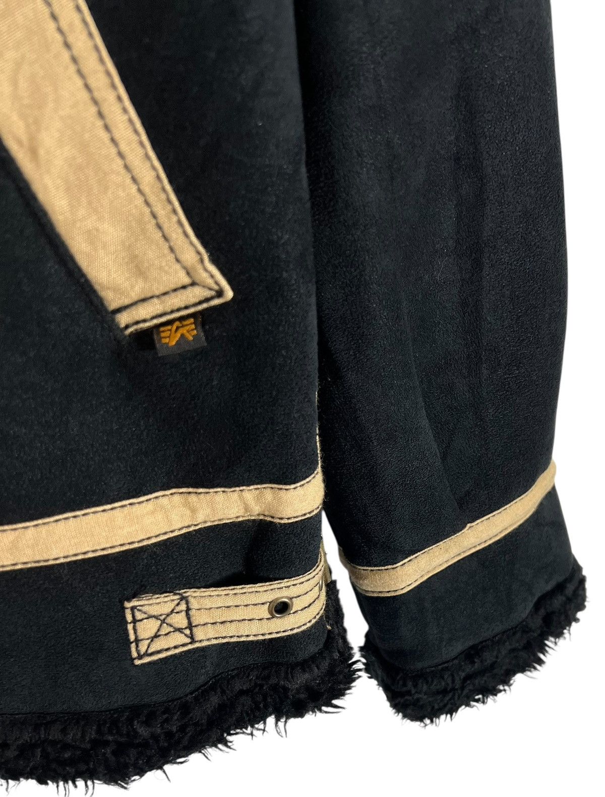 Alpha Industries Vintage Alpha Industries Suede Shearling Aviator Jacket B-3 Size US XL / EU 56 / 4 - 8 Thumbnail