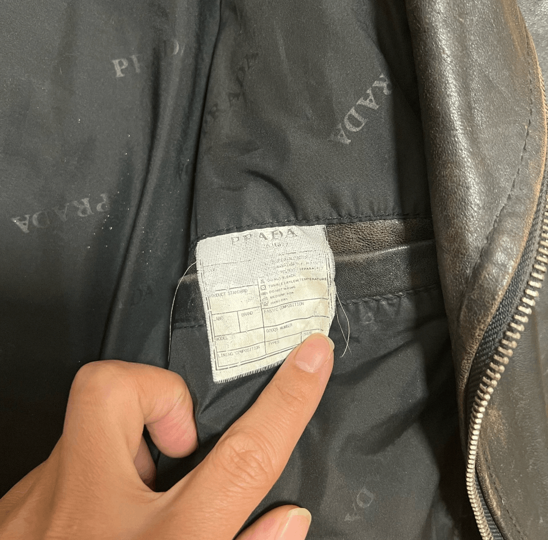 Prada prada 2000s archive leather jacket Size US L / EU 52-54 / 3 - 8 Thumbnail