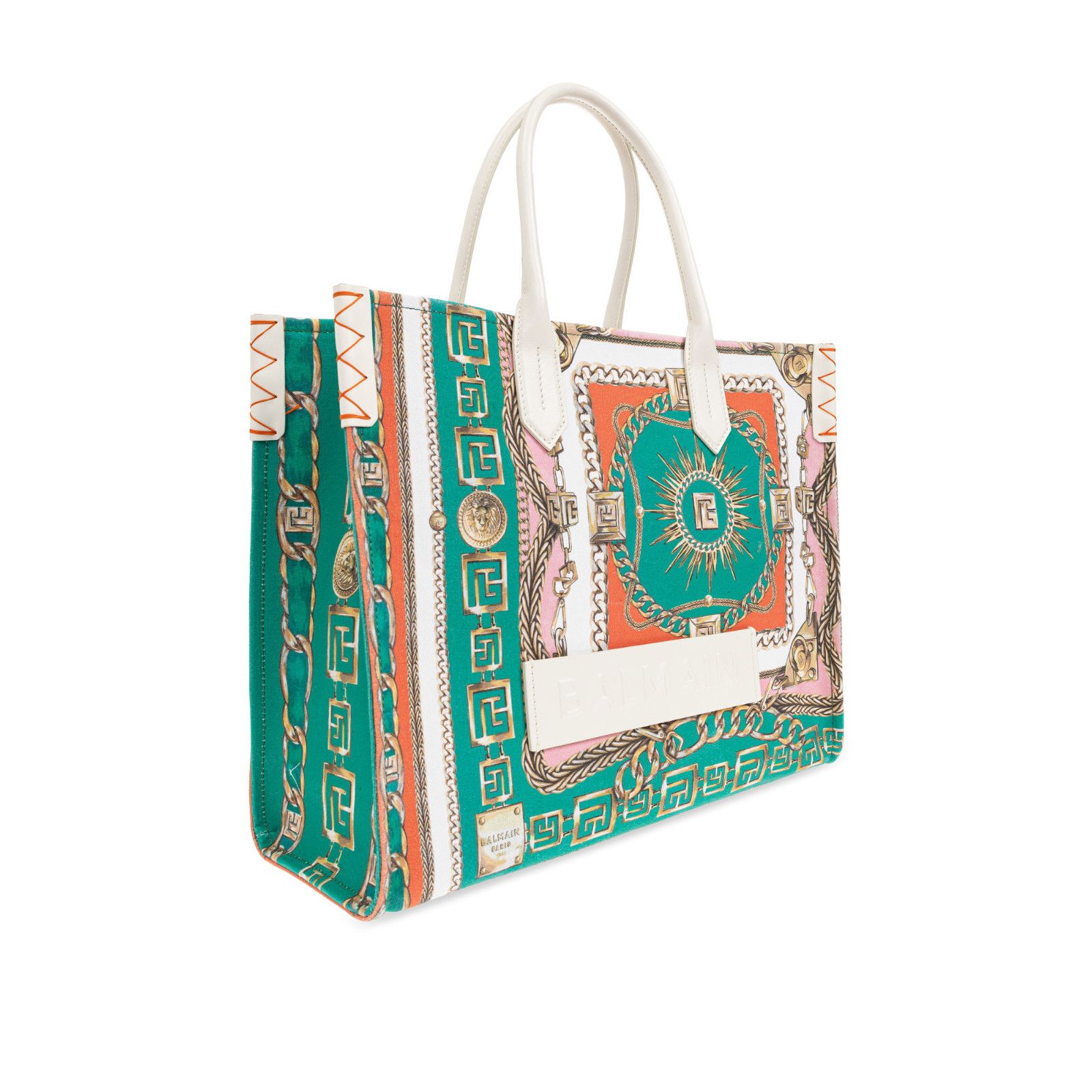 Balmain BALMAIN B-Army Medium $1495 Multicolor Canvas Tote Bag New & Size ONE SIZE - 4 Thumbnail