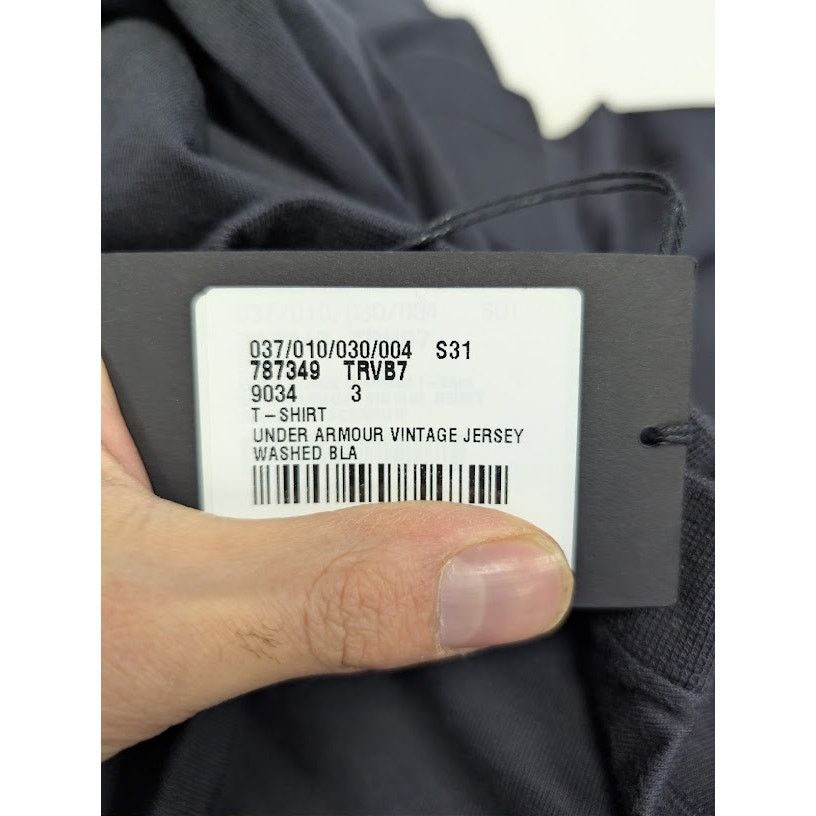 Balenciaga × Under Armour o1rshd1 Vintage Jersey Oversized T-Shirt Washed Black/White Size US L / EU 52-54 / 3 - 22 Thumbnail