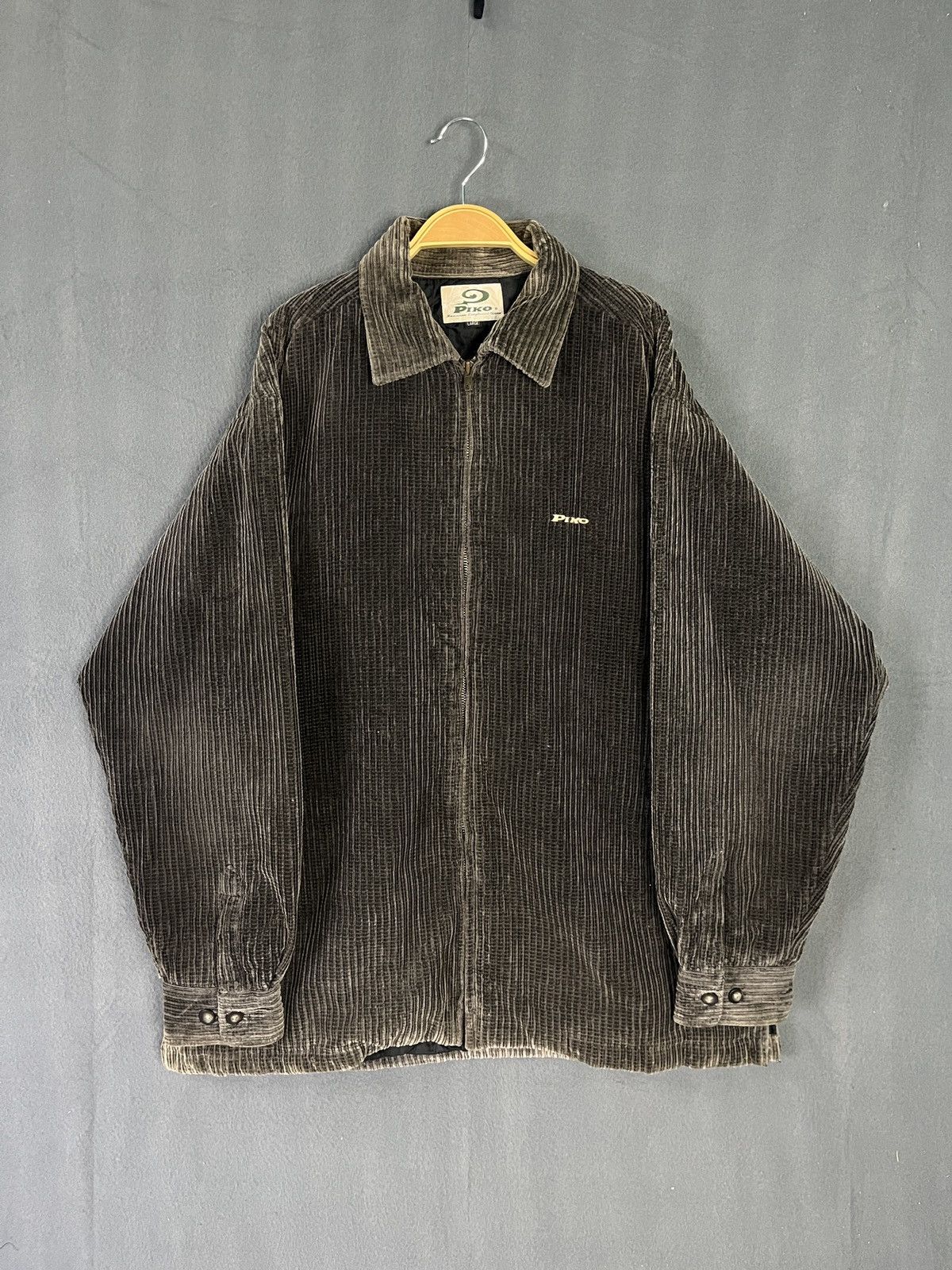 Vintage Piko Corduroy Casual Zip Up Jacket