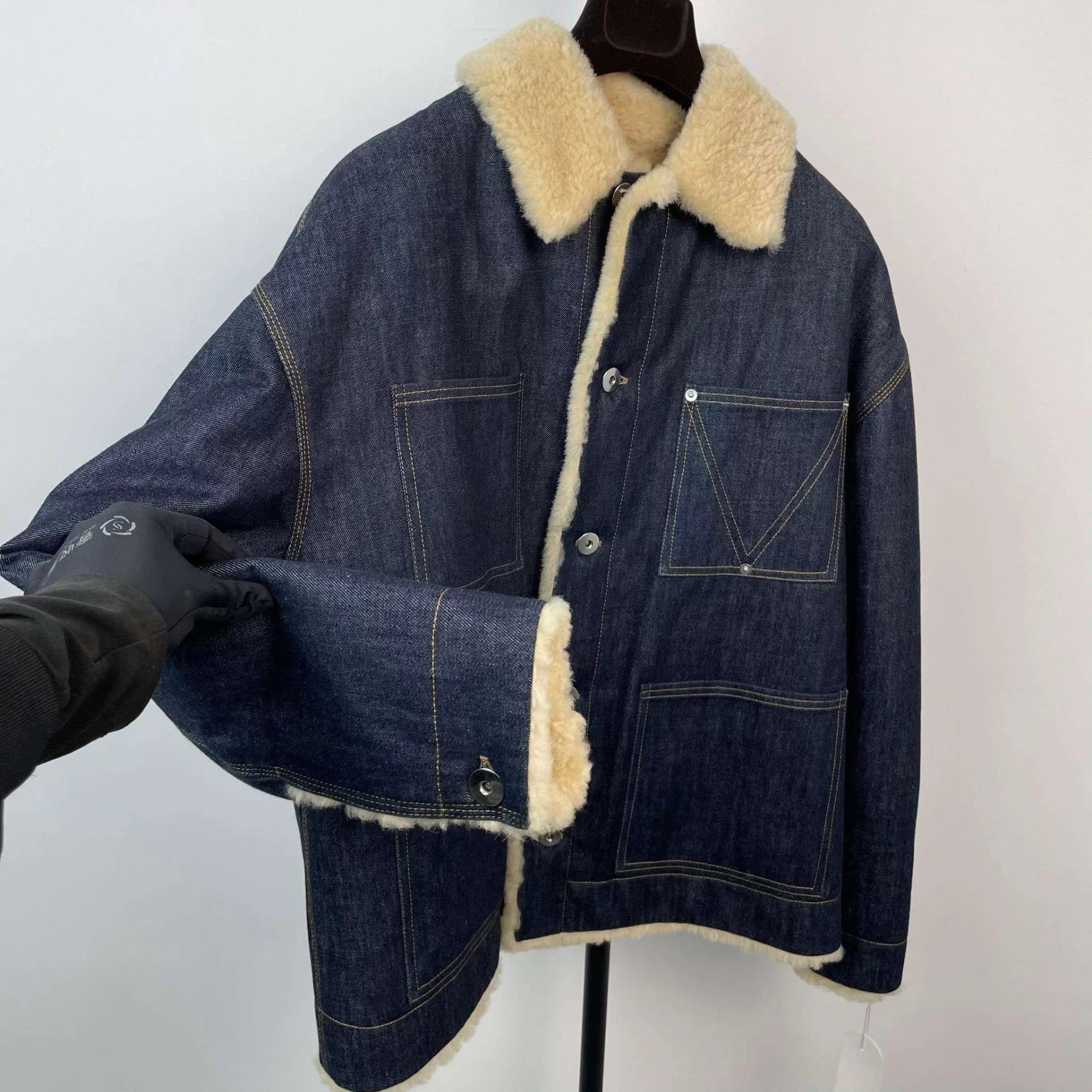 Bottega Veneta BV Denim Wool Jacket 46 Blue Size US S / EU 44-46 / 1 - 9 Thumbnail