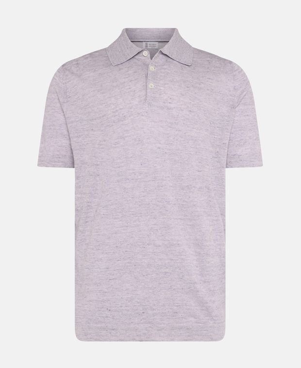 Brunello Cucinelli Linen-blend knitted polo shirt Size US S / EU 44-46 / 1 - 1 Thumbnail