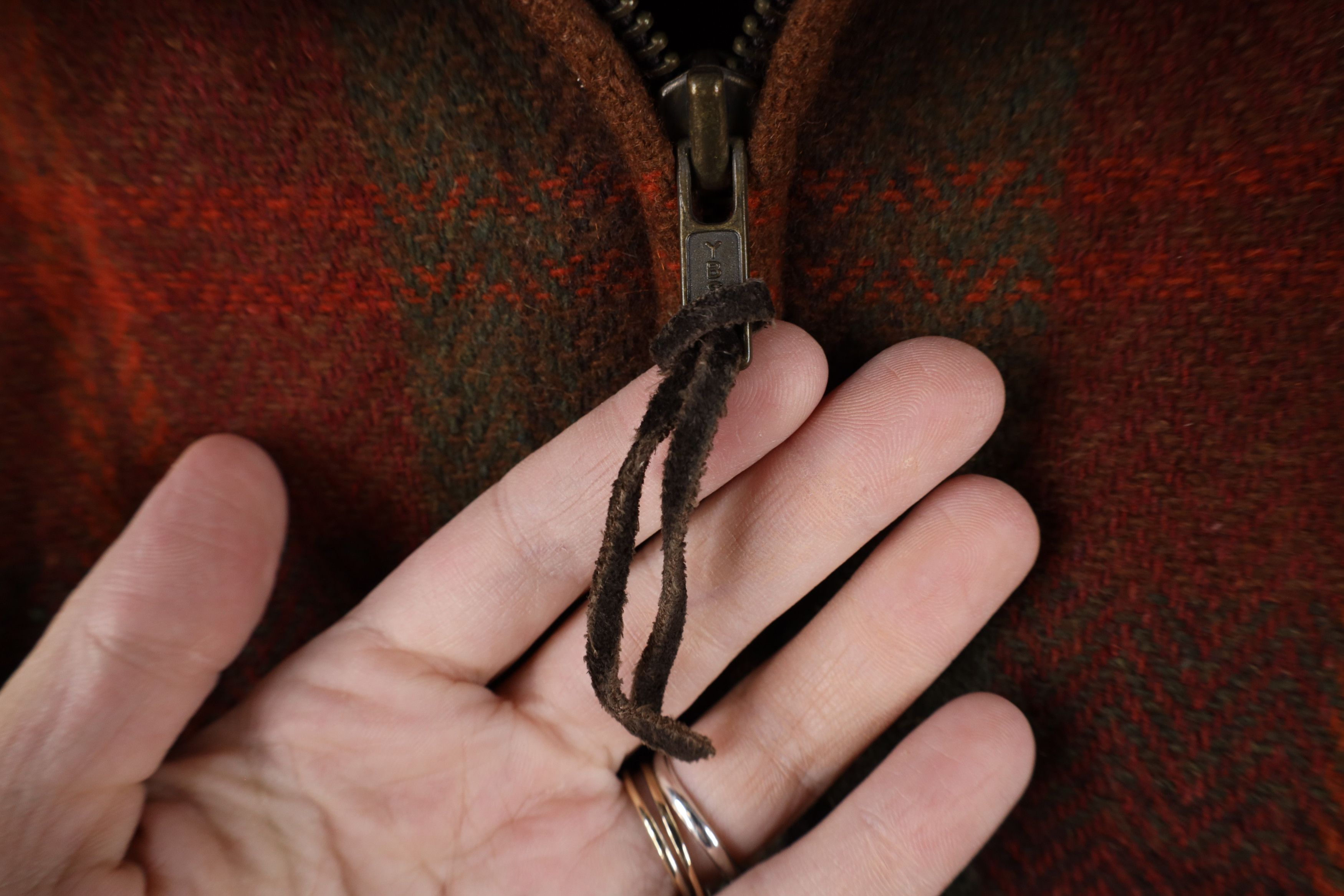 Vintage Vintage 90s Streetwear Back Wool Tweed Bomber Jacket Plaid Size 3XL / US 20-22 - 6 Thumbnail